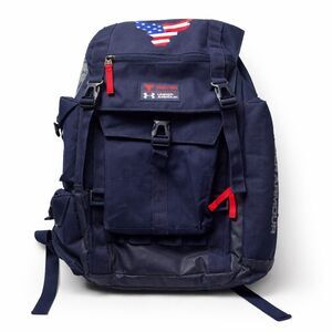 Under Armour Project Rock Backpack Tactical Gym USA Flag Navy Utility